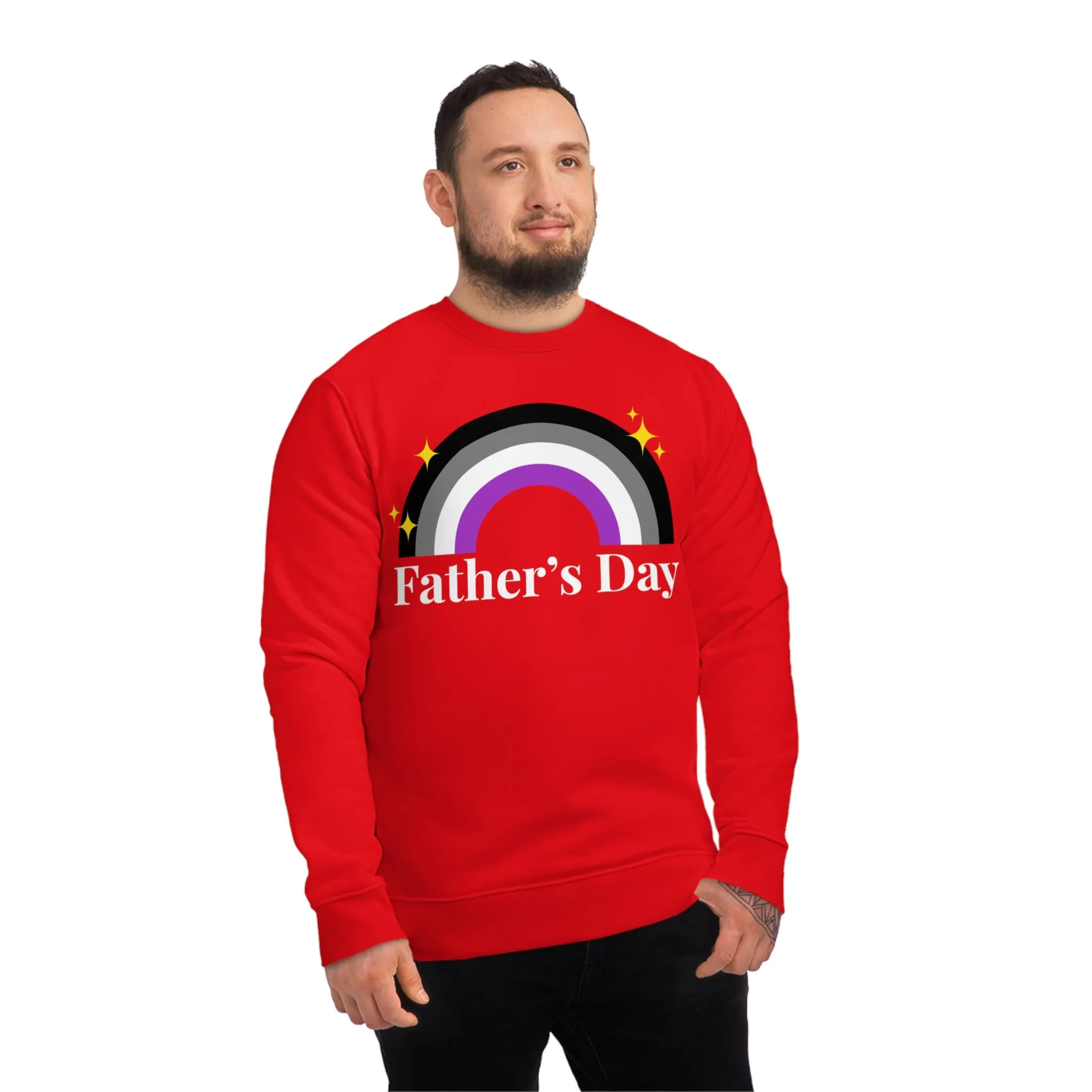 Asexual Pride Flag Sweatshirt Unisex Size - Father's Day