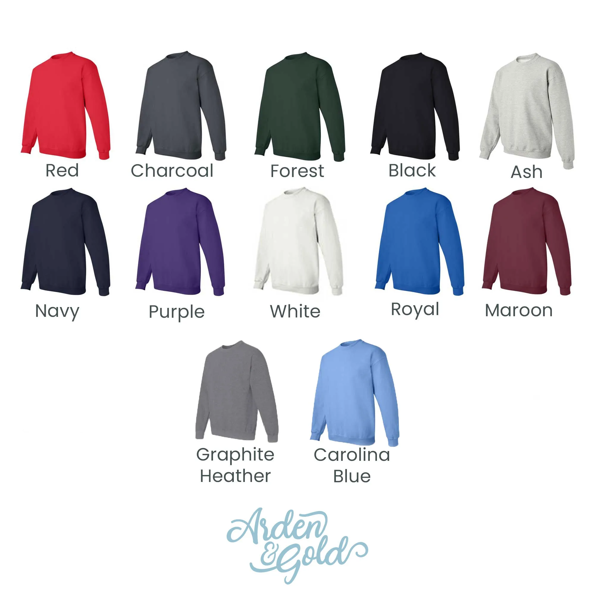 Minimal Mama Embroidered Gemma Crewneck Sweatshirt