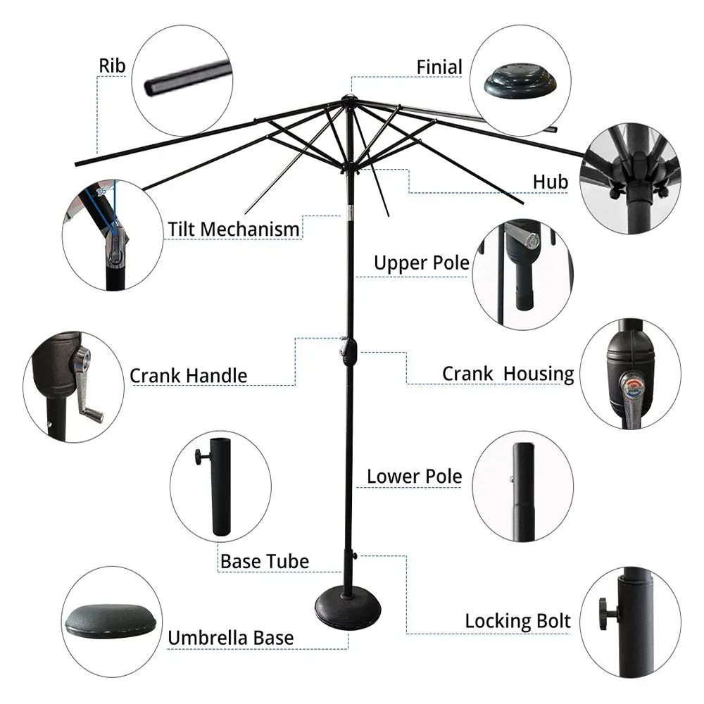 Outdoor-USA Premium Quality Patio Umbrella