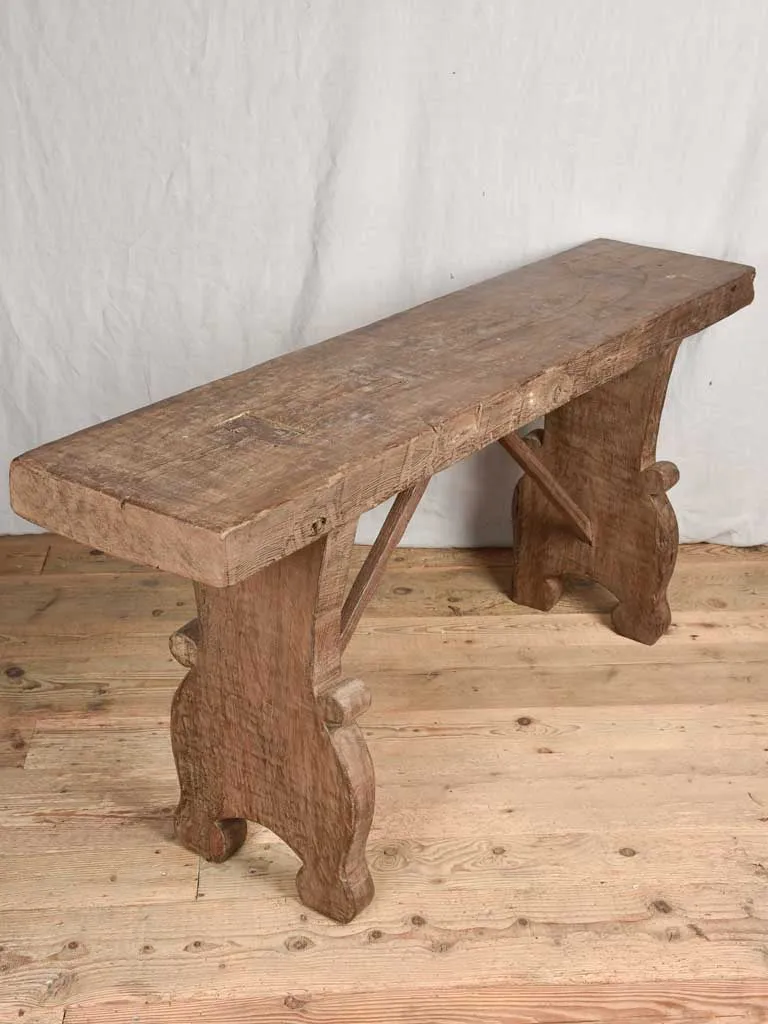 Primitive artisan made console table - 2 available - 67"
