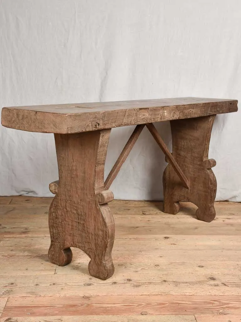 Primitive artisan made console table - 2 available - 67"