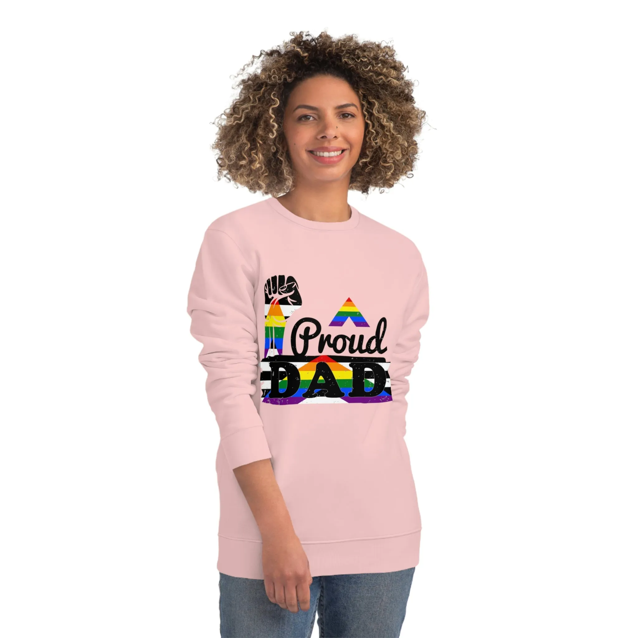 Straight Ally Pride Flag Sweatshirt Unisex Size - Proud Dad