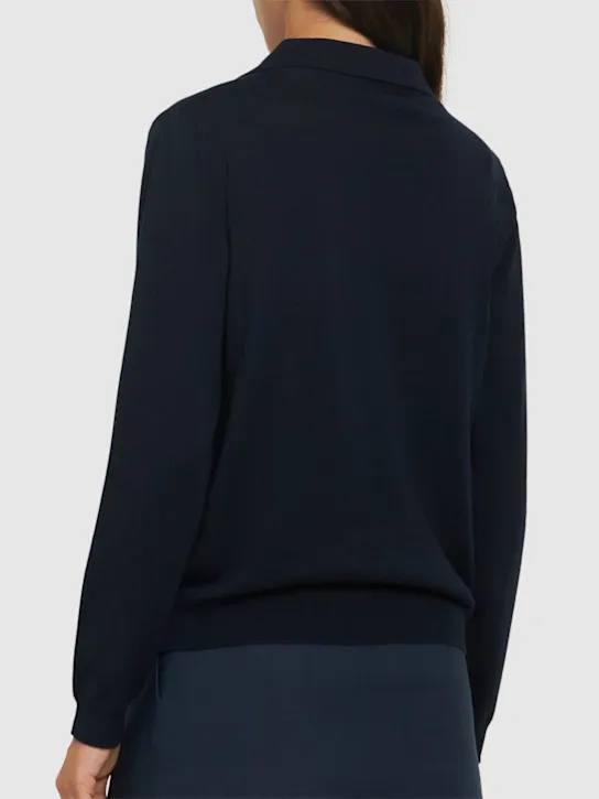 Valentino   Wool polo cardigan 