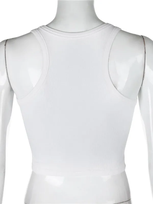 Women's Solid Color Basic Base Layer Stretch Tank Top